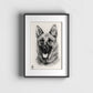 Tiere zeichnen lassen-Hundeportrait Hundezeichnung